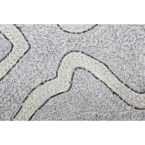 New NWT Pottery Barn Beaded Swirl Pillow Cover Hand Embellished Beaded 20 x 20 - Picture 4 of 8